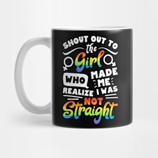 Shout Out To The Girl Lesbian Pride Lgbt Gay Flag Mug